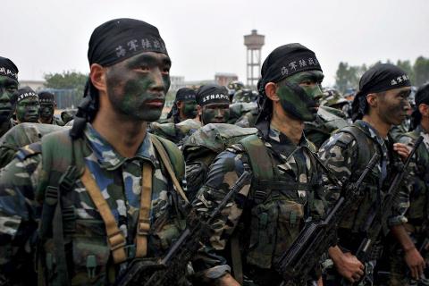 China Marines on Canadian Border