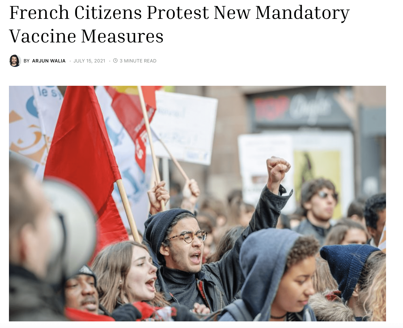 french protest ID passes