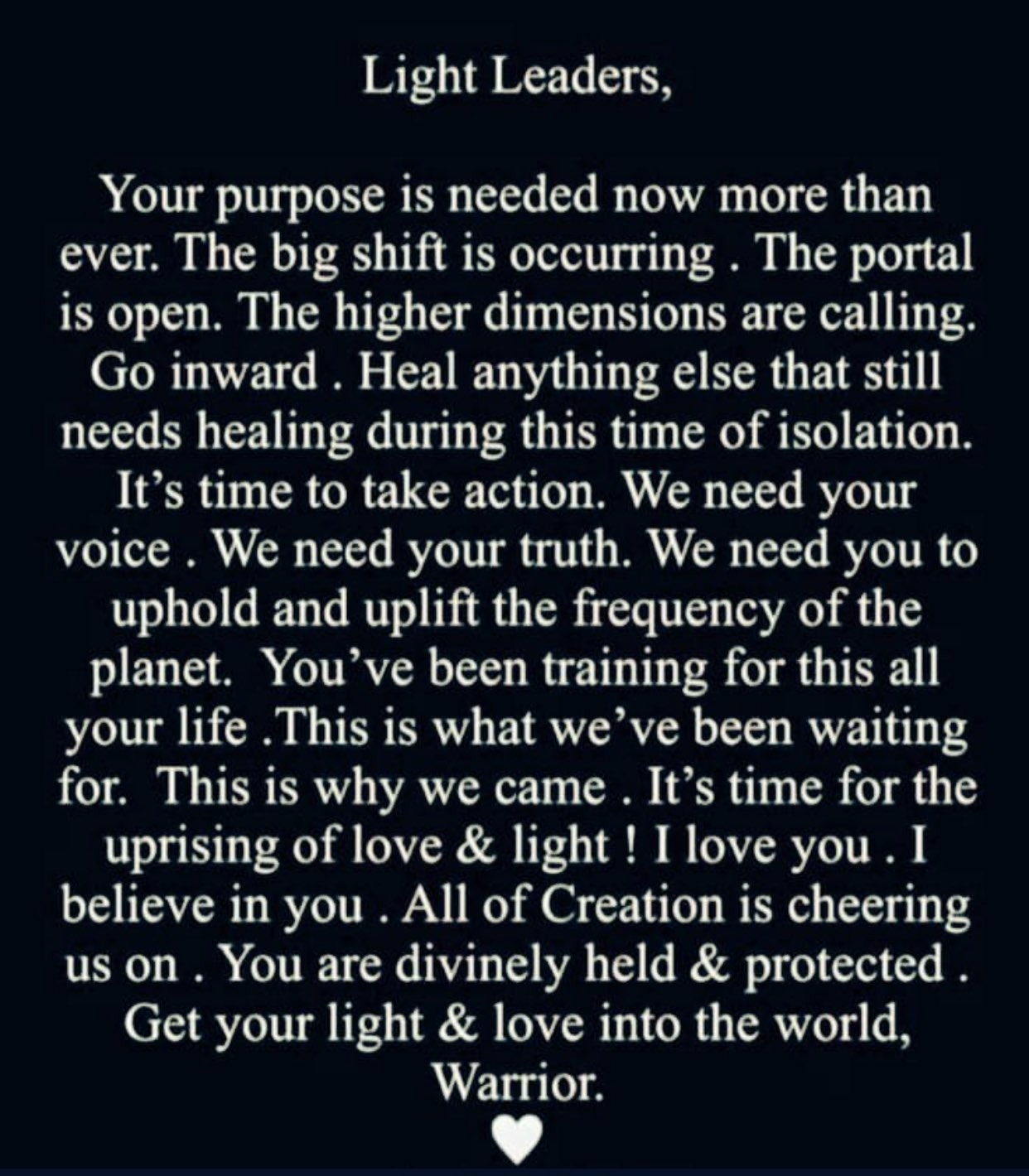 CALL TO SERVICE
