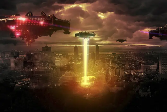 fake alien invasion